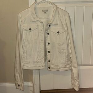 Womens white jean jacket